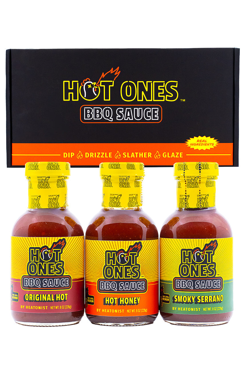 Hot Ones BBQ Trio Pack (Original / Hot Honey / Smoked Serrano) A0
