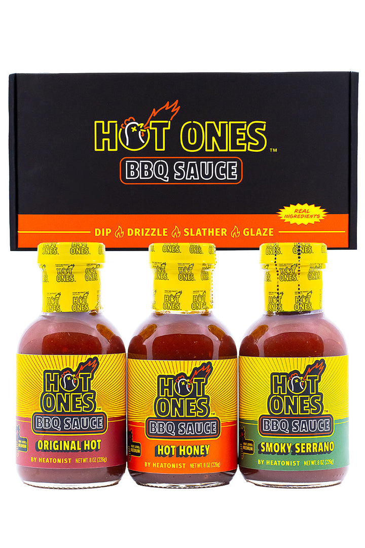 Hot Ones BBQ Trio Pack (Original / Hot Honey / Smoked Serrano) A0