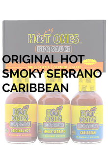 Hot Ones BBQ Trio Pack (Original / Smoked Serrano / Caribbean) K3