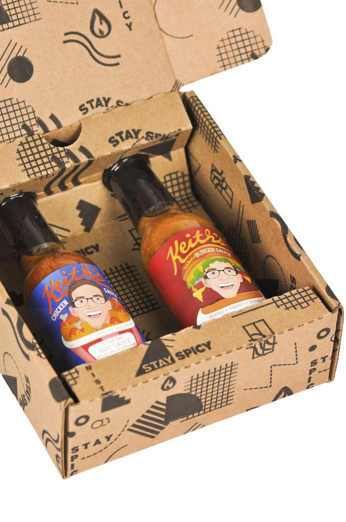 Chicken & Burger Hot Sauce Duo Pack | Keith's S4